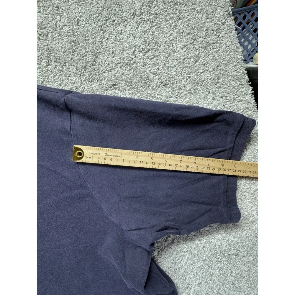 Vintage Polo Ralph Lauren Shirt Mens 3XLT Tall Dark Blue Red Pony Button Stretch